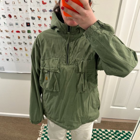 Carhartt WIP Green Berm Anorak Jacket - Picture 2 of 5
